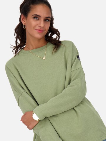 Alife and Kickin - Sweatshirt 'Denise' em verde