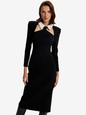 NOCTURNE Kleid in Schwarz: predná strana