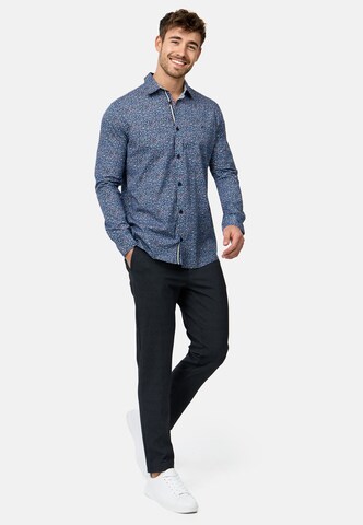 INDICODE JEANS Regular fit Button Up Shirt in Blue