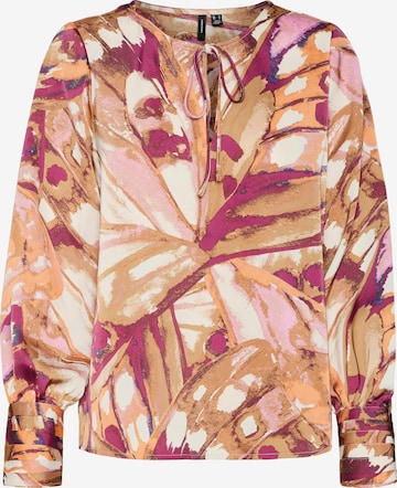 VERO MODABluza 'VMLINEA LYKKE' - smeđa boja: prednji dio