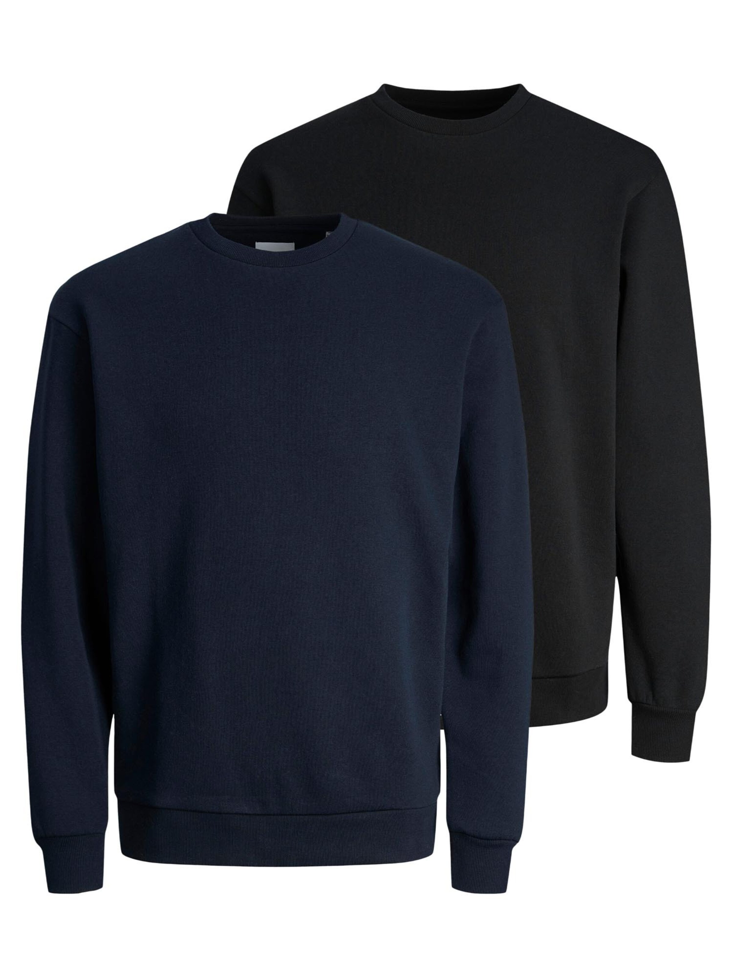 JACK & JONES Sweatshirt 'Bradley' in Zwart: voorkant