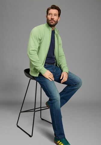 Man's World Sweatjacke in Grün