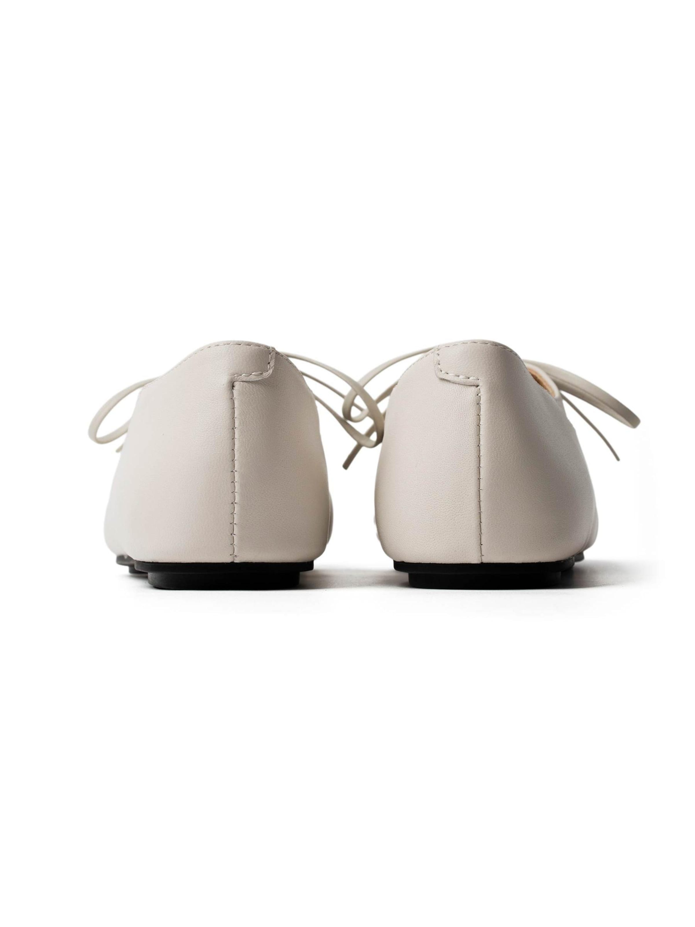 L37 HANDMADE SHOES Veterschoen 'A SLOW DANCE AWAY' in Wit