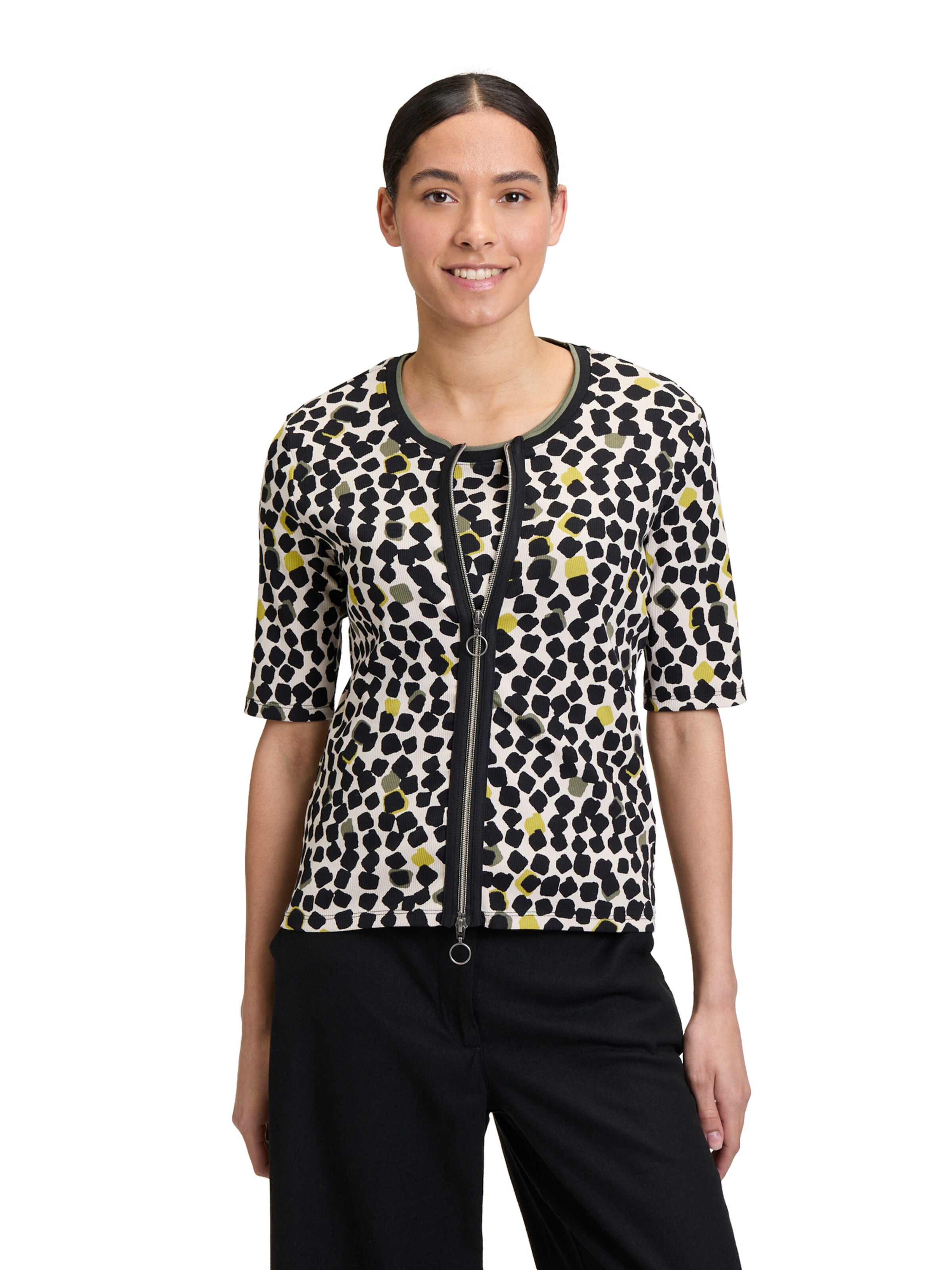 Veste mi-saison Betty Barclay en beige : devant