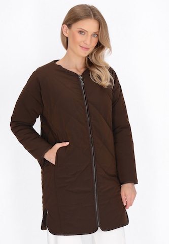 DreiMaster Maritim Between-season jacket in Brown: front