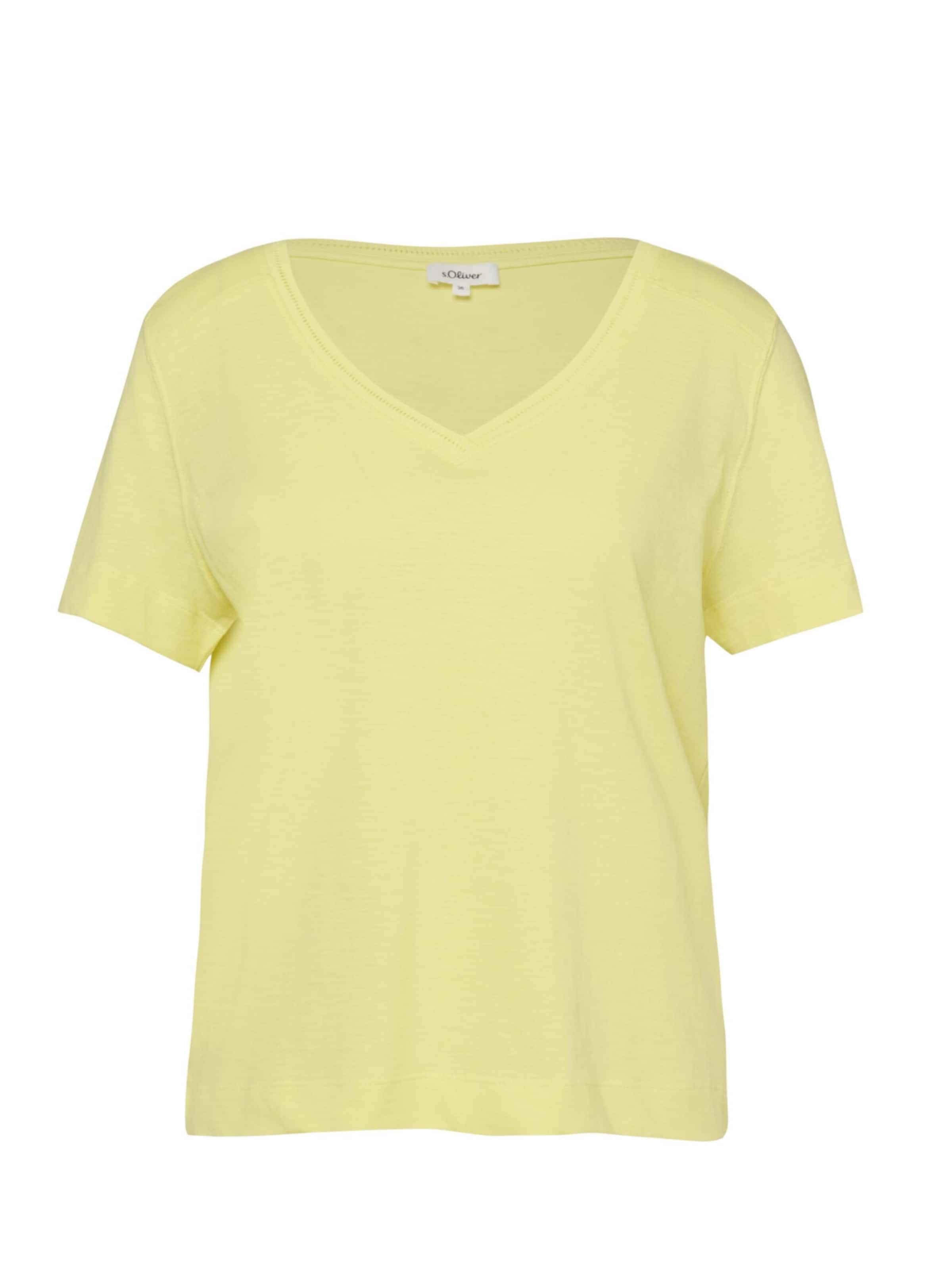 T-shirt 's.Oliver - Dames t-shirt' s.Oliver en jaune : devant
