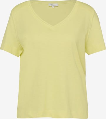 T-shirt 's.Oliver - Dames t-shirt' s.Oliver en jaune : devant