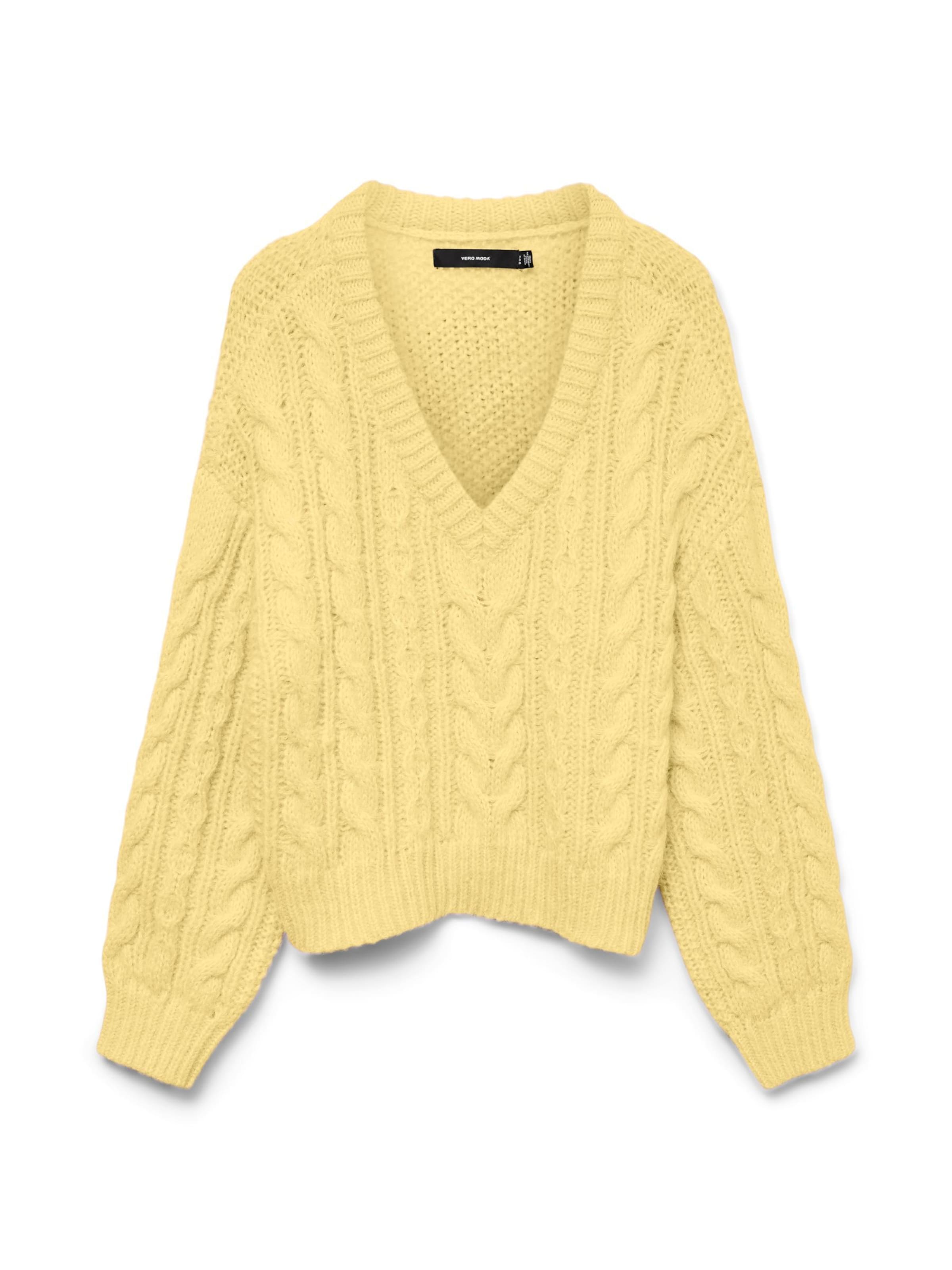 VERO MODA Sweater 'VMDream' in Yellow: front