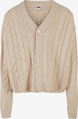 Urban Classics Knit cardigan in Beige: front