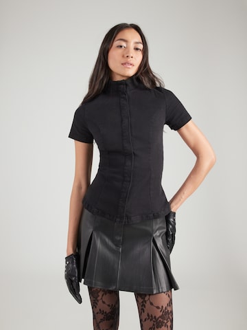 WEEKDAY - Blusa 'Daisy' en negro: frente