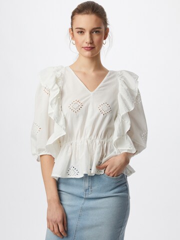 ONLY Blouse 'Irma' in Wit: voorkant