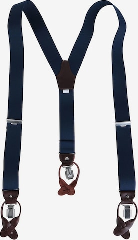 Profuomo Hosenträger in Blau: Vorderseite