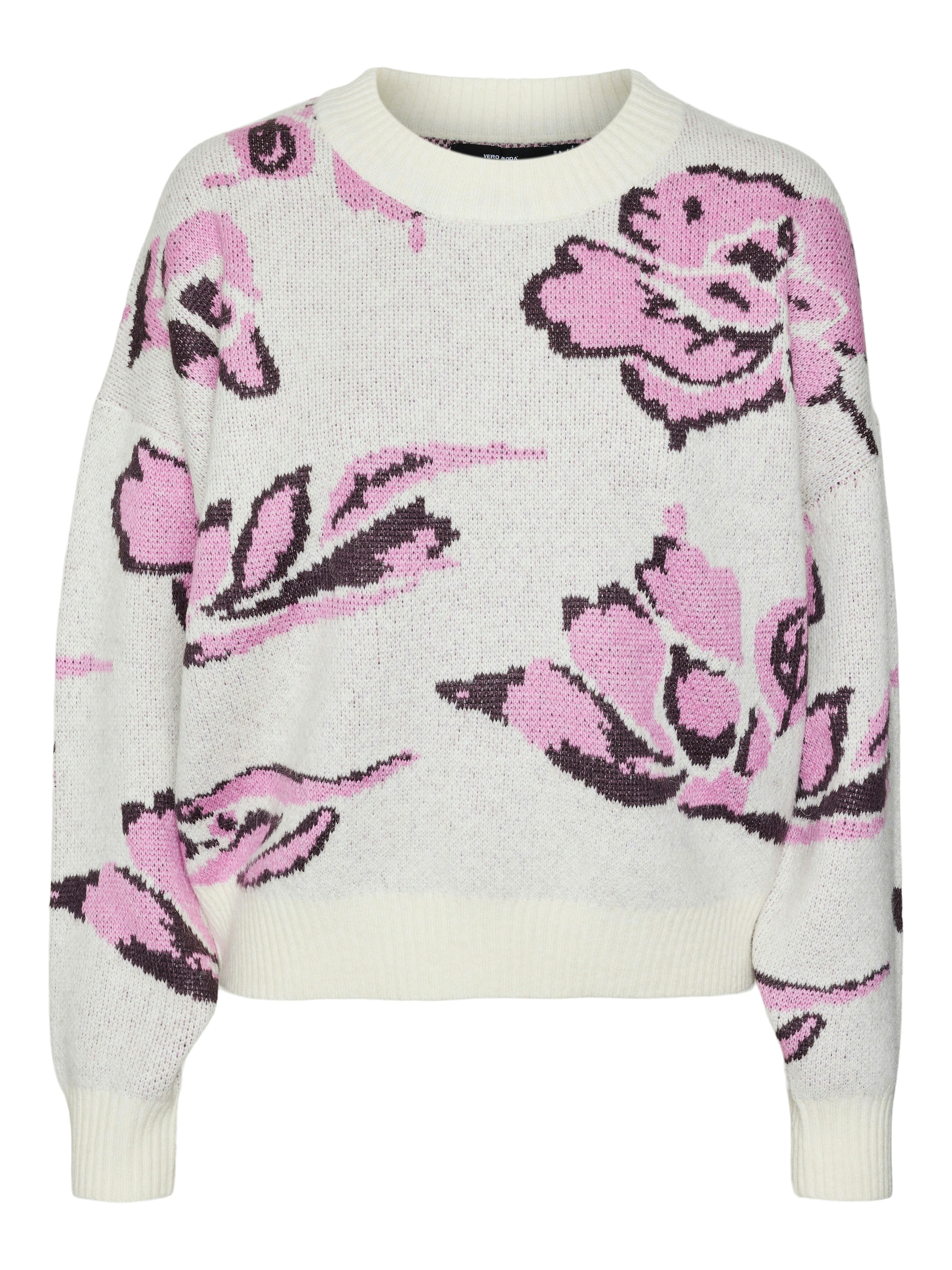 Pull-over 'VMESTRID' VERO MODA en beige : devant