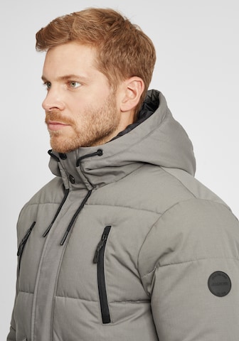 INDICODE JEANS Winter Jacket 'Ravert' in Grey