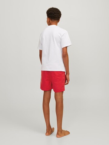 Jack & Jones Junior Badeshorts 'JPSTFIJI' in Rot