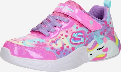34 dydžio Sportbačiai 'UNICORN DREAMS' iš SKECHERS, spalva – vandens spalva / geltona / levandų spalva / rožinė, Prekių apžvalga