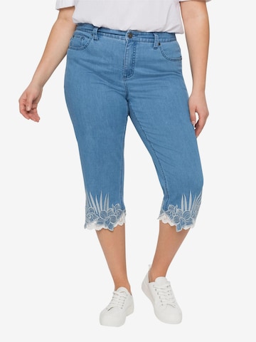 SHEEGO Slimfit Jeans in Blau: predná strana