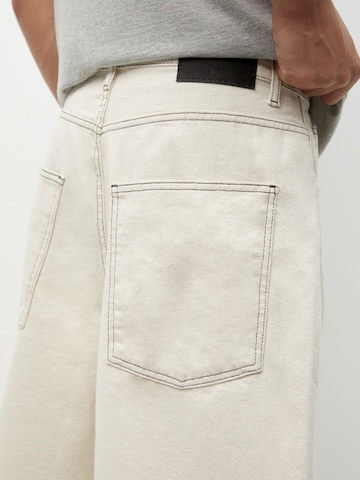 Pull&Bear Wide Leg Shorts in Beige