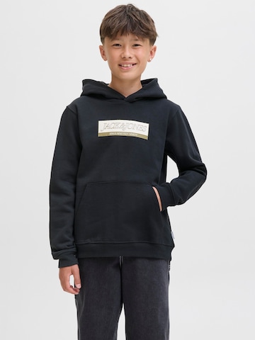 Felpa di Jack & Jones Junior in nero: frontale