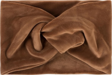 styleBREAKER Hair jewelry 'Samt Stirnband mit Twist Knoten' in Brown: front