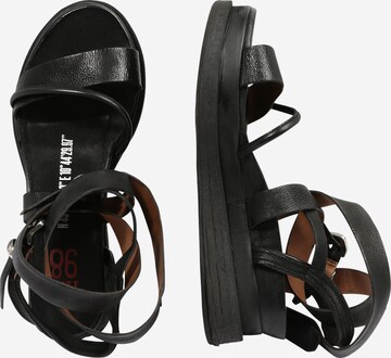 A.S.98 Sandalen met riem 'LAGOS' in Zwart