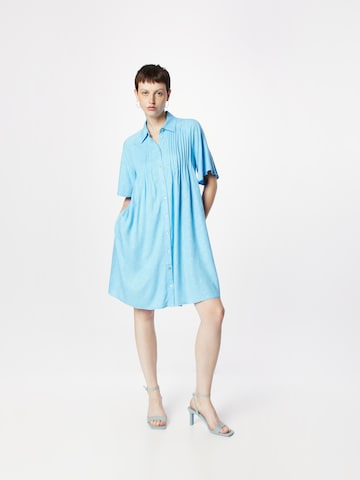 Y.A.S Košeľové šaty 'FIRA' - Modrá: predná strana