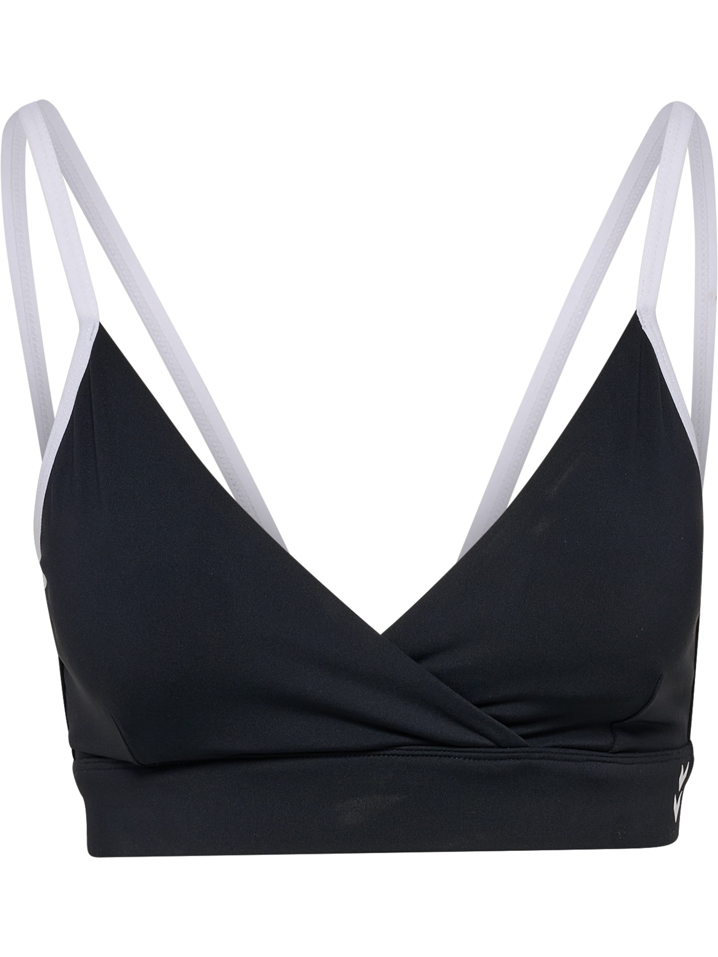 Hummel Bustier Sports-BH i sort: forside