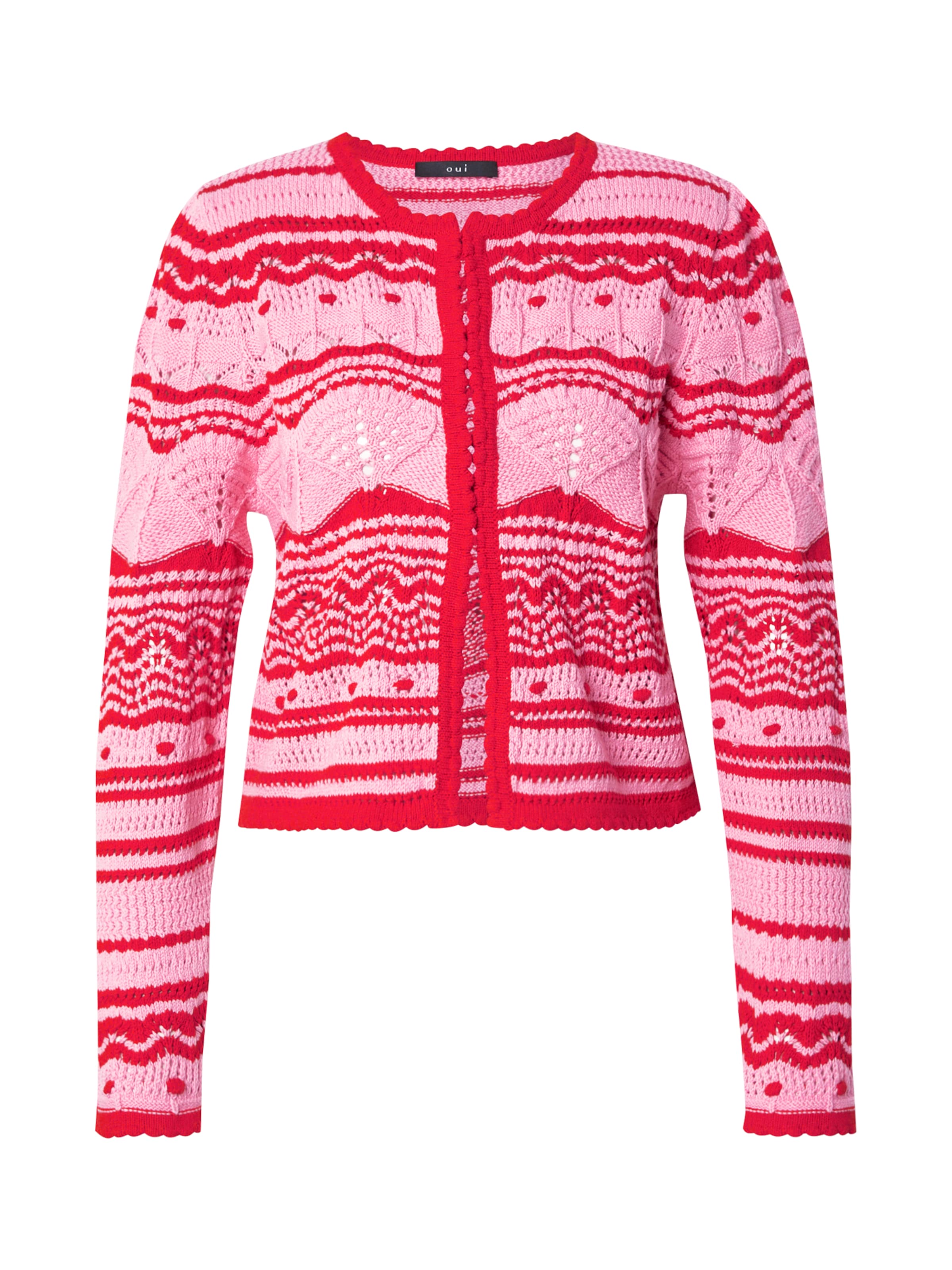 OUI Плетена жилетка в розово: отпред