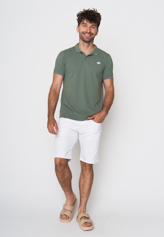GREENBOMB Shirt 'Lifestyle Caravan' in Green