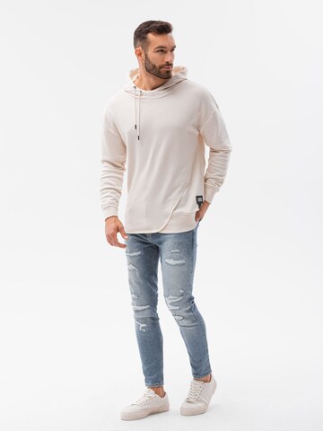 Sweat-shirt Ombre en blanc