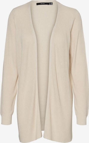 Vero Moda Curve Gebreid vest in Beige: voorkant