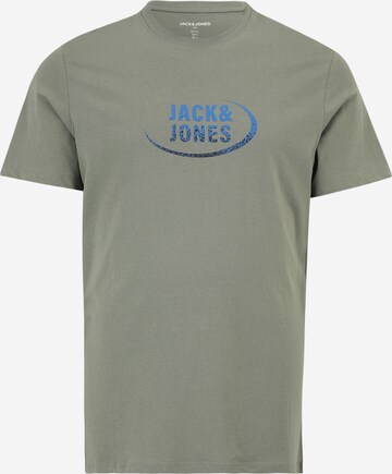 T-Shirt Jack & Jones Plus en vert : devant