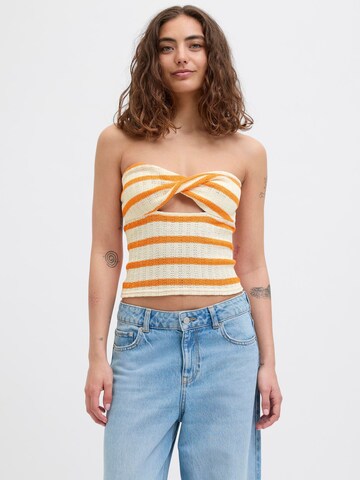 Tops en tricot 'JXLinnea' JJXX en orange : devant