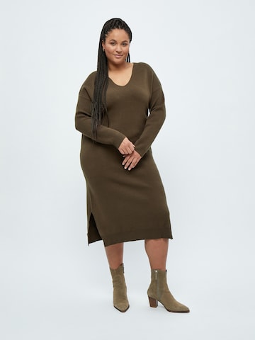 Robes en maille 'Rosalia' Peppercorn en marron : devant