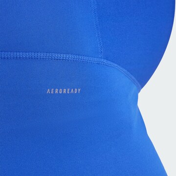 ADIDAS PERFORMANCE Skinny Sporthose 'Essentials' in Blau