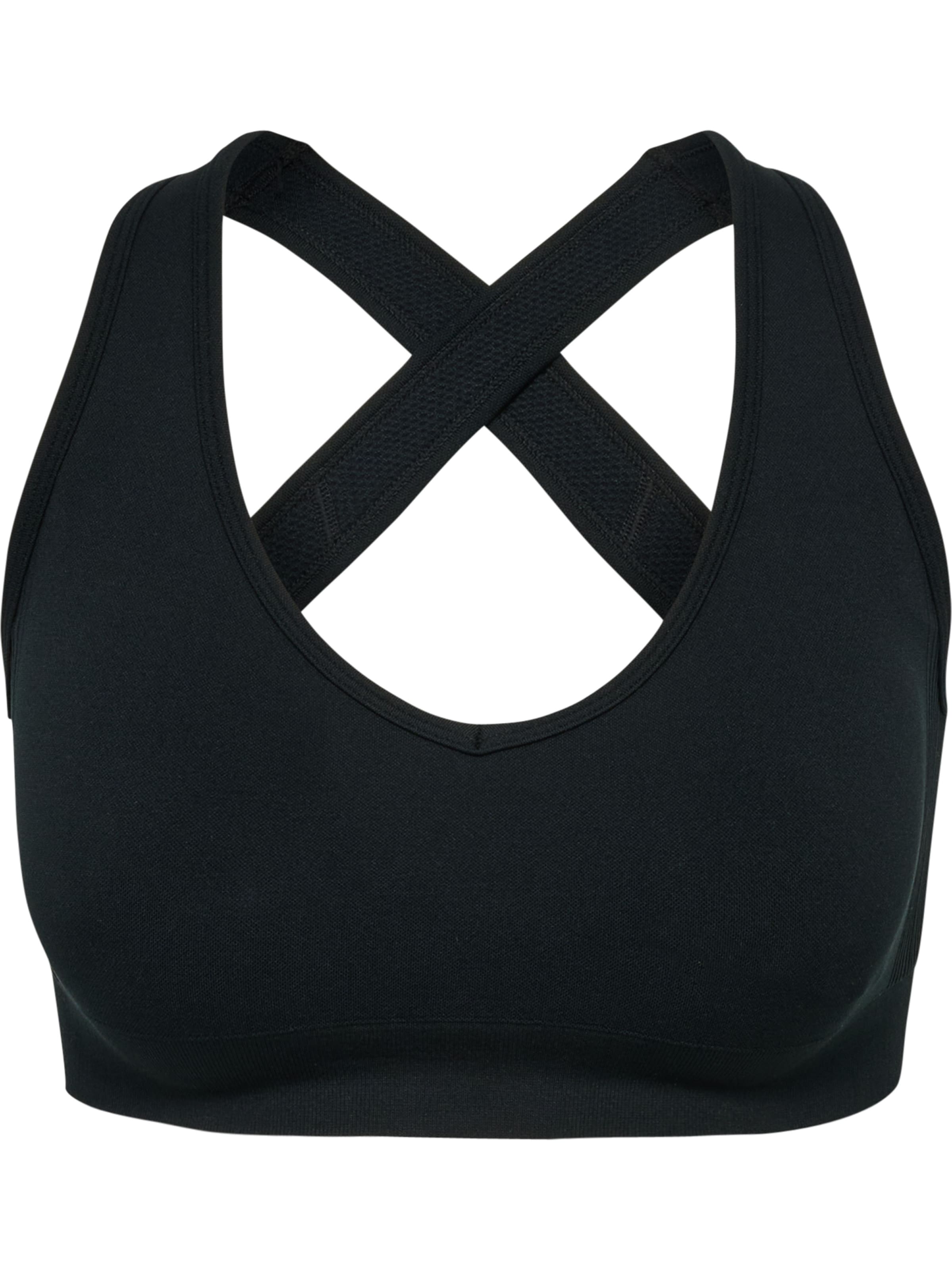 Hummel Sporttop in Zwart: voorkant