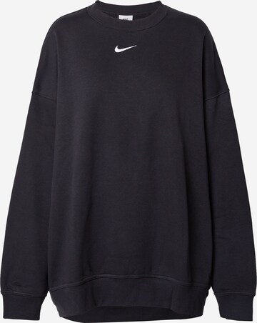 Bluză de molton de la Nike Sportswear pe negru: față