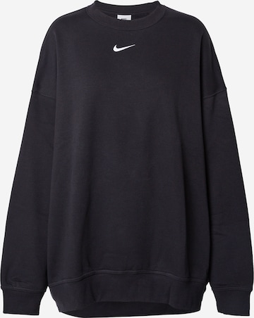 Nike Sportswear Sweatshirt in Schwarz: predná strana