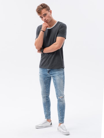 Ombre Shirt 'S1385' in Grijs