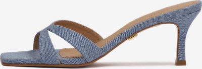 Kazar Mule en bleu denim, Vue avec produit