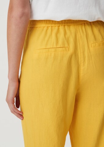 Wide Leg Pantalon comma casual identity en jaune