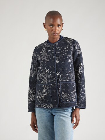 PIECES Between-Season Jacket in Blue: front