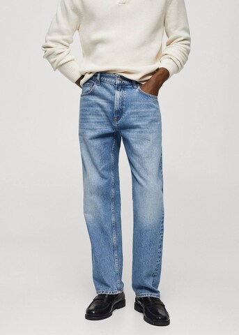 MANGO MAN Regular Jeans 'moby' in Blue: front