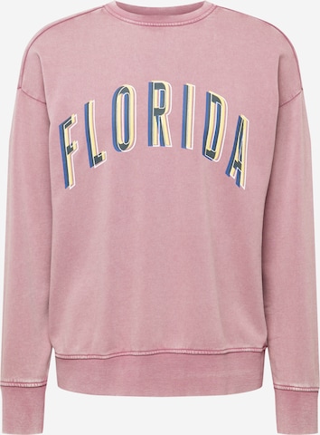 Sweat-shirt 'Ezra' Redefined Rebel en rose : devant