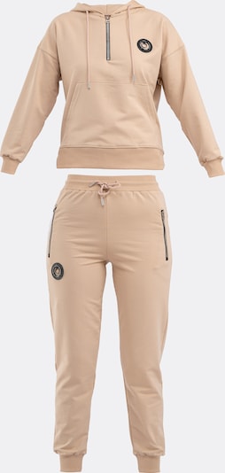 Tom Barron Jogginganzug in ecru, Produktansicht