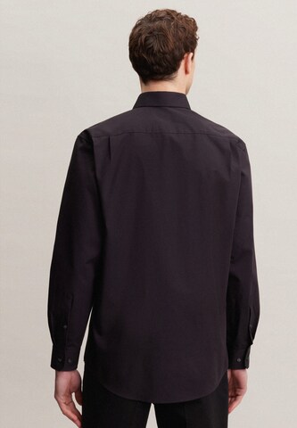 SEIDENSTICKER Regular fit Business Shirt ' Comfort ' in Black