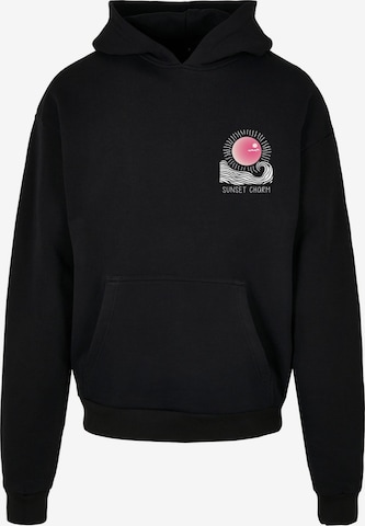 Sweat-shirt 'Sunset Charm' Merchcode en noir : devant