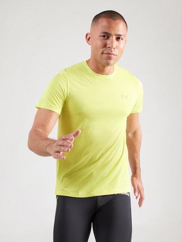 UNDER ARMOUR Funkcionalna majica 'Velociti' | rumena barva: sprednja stran