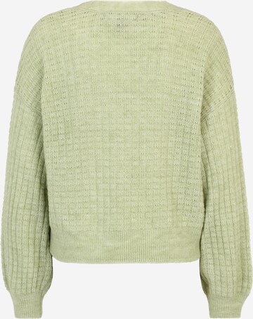 Vero Moda Petite Knit Cardigan 'ELISA' in Green