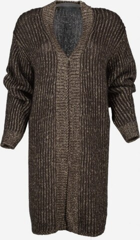 Luisa Cerano Knit Cardigan in Brown: front